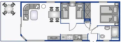 Grundriss der Unterkunft Pier98 26