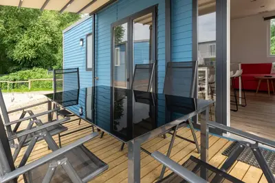 Ein Balkon oder eine Terrasse in der Unterkunft Muschel 53