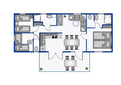 Grundriss der Unterkunft Muschel 53