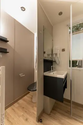 Ein Badezimmer in der Unterkunft Muschel 60