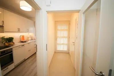 Küche/Küchenzeile in der Unterkunft Ferienhaus Haff Huus
