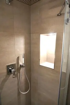Ein Badezimmer in der Unterkunft Strandglück