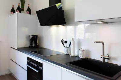 Küche/Küchenzeile in der Unterkunft Ferienwohnung Sonnentanz