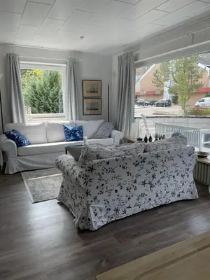 Ein Sitzbereich in der Unterkunft Hamptons No.4