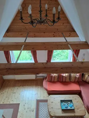 Ein Sitzbereich in der Unterkunft Ferienwohnung Haus Lüdtke