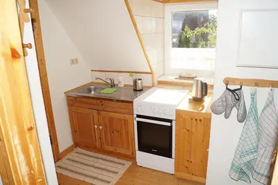 Küche/Küchenzeile in der Unterkunft Ferienwohnung Haus Lüdtke
