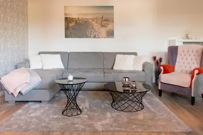 Ein Sitzbereich in der Unterkunft Ferienwohnung Rocco