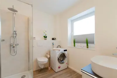 Ein Badezimmer in der Unterkunft Ferienwohnung Rocco