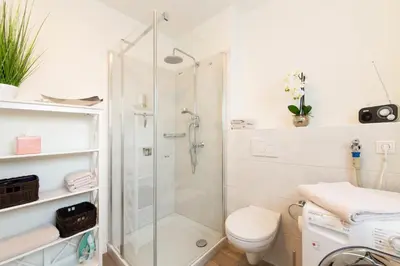 Ein Badezimmer in der Unterkunft Ferienwohnung Rocco