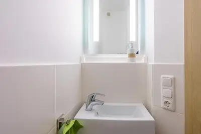 Ein Badezimmer in der Unterkunft Das Meer geniessen