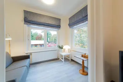 Ein Sitzbereich in der Unterkunft Ferienwohnung Godewind
