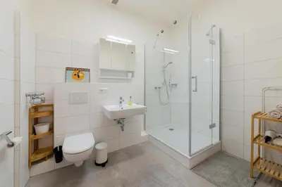 Ein Badezimmer in der Unterkunft Ferienwohnung Godewind