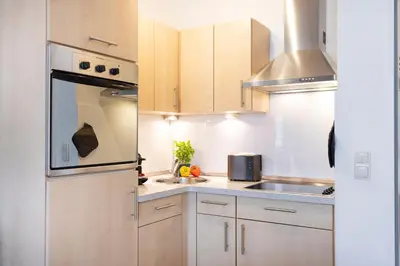 Küche/Küchenzeile in der Unterkunft (DKK11B) Ferienwohnung Seegras