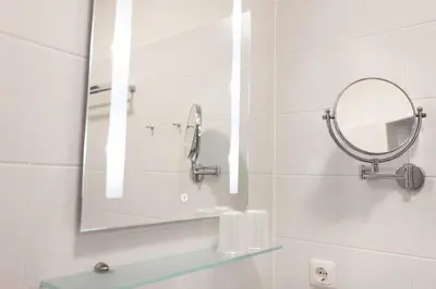 Ein Badezimmer in der Unterkunft (DKK11B) Ferienwohnung Seegras