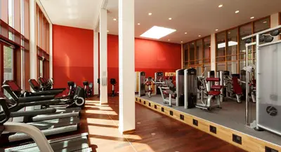 Das Fitnesscenter und/oder die Fitnesseinrichtungen in der Unterkunft A-ROSA Travemünde