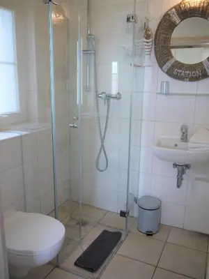 Ein Badezimmer in der Unterkunft Ferienhaus Oceanview