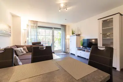 TV/Unterhaltungsangebot in der Unterkunft Ferienwohnung Sailor's Cabin