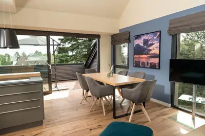 TV/Unterhaltungsangebot in der Unterkunft Heaven House Penthousewohnung Siebter Himmel