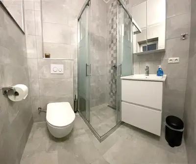 Ein Badezimmer in der Unterkunft Gepflegtes und schönes Ferienapartment
