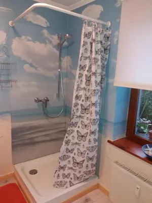 Ein Badezimmer in der Unterkunft Monteurzimmer Lützow