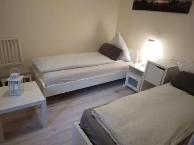 Ein Bett oder Betten in einem Zimmer der Unterkunft Monteurzimmer Lützow