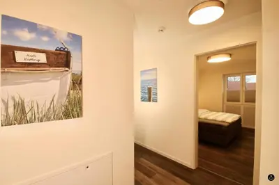Ein Bett oder Betten in einem Zimmer der Unterkunft Neue Liebe Haffkrug 3