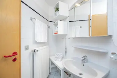 Ein Badezimmer in der Unterkunft Seestraße 56 Wohnung 7
