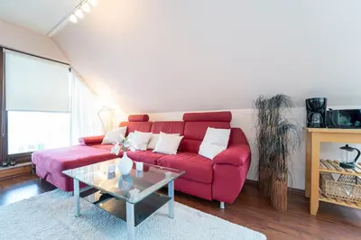 Ein Sitzbereich in der Unterkunft Haus Seeburg Greta