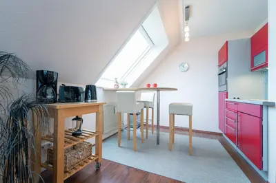 Küche/Küchenzeile in der Unterkunft Haus Seeburg Greta