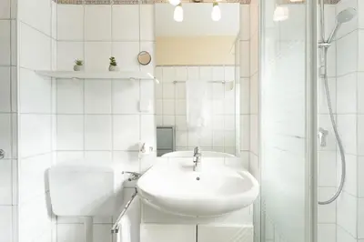 Ein Badezimmer in der Unterkunft Steffis Vogelnest
