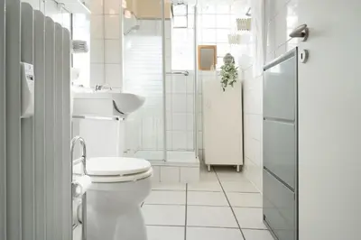 Ein Badezimmer in der Unterkunft Steffis Vogelnest