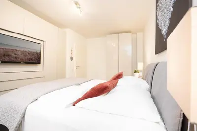 Ein Bett oder Betten in einem Zimmer der Unterkunft Kammerweg 89 Glückswelle