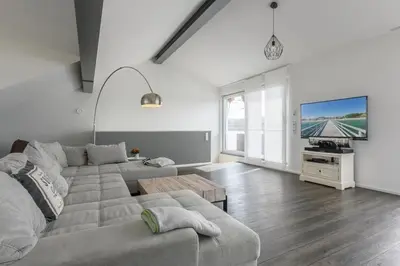 TV/Unterhaltungsangebot in der Unterkunft Fischerhuus Wohnung 3
