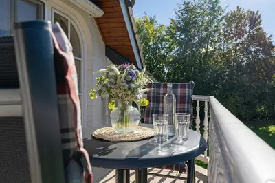Ein Balkon oder eine Terrasse in der Unterkunft Haus Pegasus Auszeit am Meer