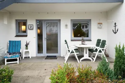 Ein Patio oder anderer Außenbereich in der Unterkunft Badeweg 4 Kleiner Anker