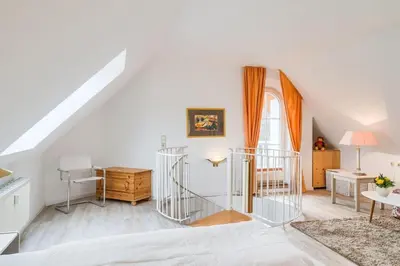 Ein Bett oder Betten in einem Zimmer der Unterkunft Haus Pegasus App 8