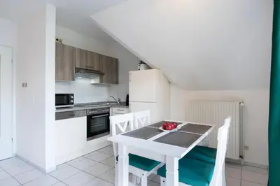 Küche/Küchenzeile in der Unterkunft Alte Bergstraße 6 Dorschdüne