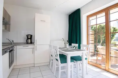 Küche/Küchenzeile in der Unterkunft Alte Bergstraße 6 Schollenblick