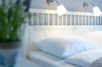 Ein Bett oder Betten in einem Zimmer der Unterkunft Seestraße 43 Wohnung 3