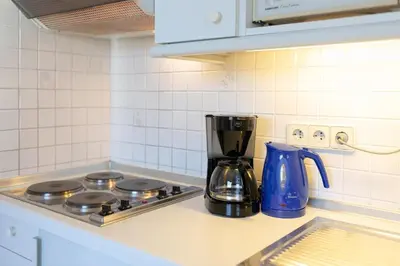 Küche/Küchenzeile in der Unterkunft Haus am Kurpark Scharbeutz Wohnung 8