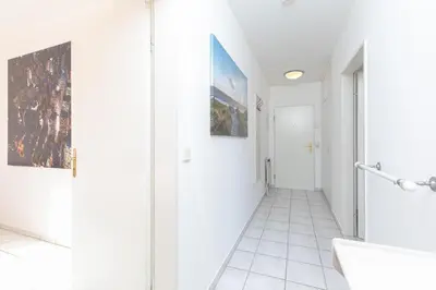 Ein Badezimmer in der Unterkunft Haus am Kurpark Scharbeutz Wohnung 8