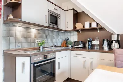 Küche/Küchenzeile in der Unterkunft Schmiedestraße 3 Wohnung 7