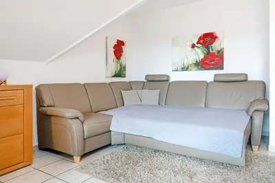 Ein Sitzbereich in der Unterkunft Schmiedestraße 3 Wohnung 7