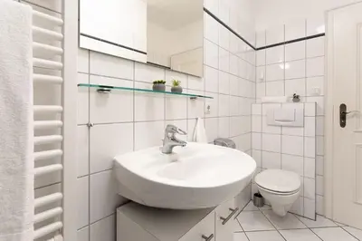 Ein Badezimmer in der Unterkunft Seepferdchen Stüble