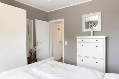 Ein Bett oder Betten in einem Zimmer der Unterkunft Kammerweg 89 Seemeile