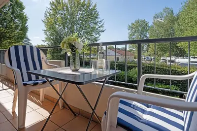 Ein Balkon oder eine Terrasse in der Unterkunft Haus Baltic Ostseeidylle