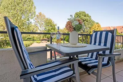 Ein Balkon oder eine Terrasse in der Unterkunft Haus Baltic Ostseeidylle