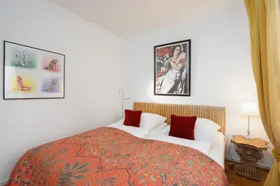 Ein Bett oder Betten in einem Zimmer der Unterkunft Ostseeperle