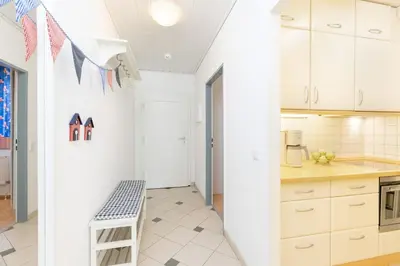 Küche/Küchenzeile in der Unterkunft Alte Bergstraße 11 Wittdün 2
