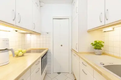Küche/Küchenzeile in der Unterkunft Alte Bergstraße 11 Wittdün 2